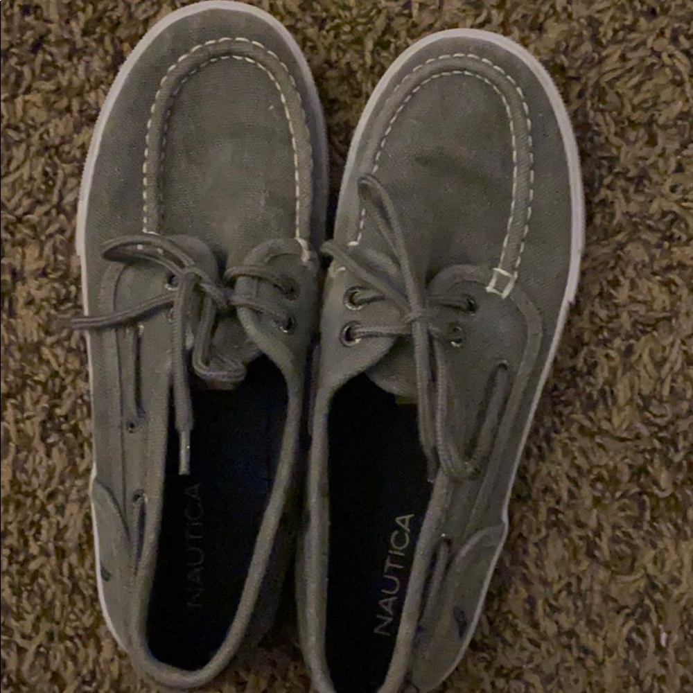 Nice grey Nautica shoes for boys!